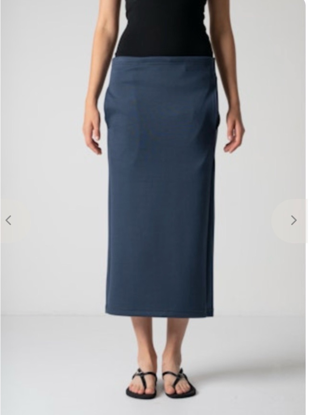 Cog The Big Smoke Fia Skirt Minimalist Jersey Navy Blue
